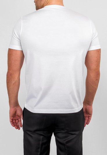 TS521-M (белый) Джемпер мужской короткий рукав