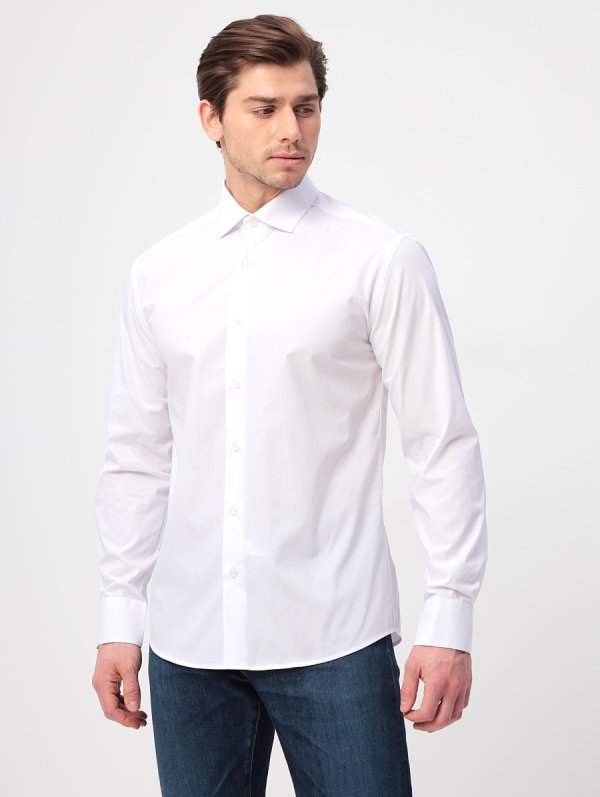 100/199/WHITE/ZV Сорочка мужская длинный рукав
