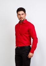 630/139/RED/Z_V Сорочка мужская длинный рукав