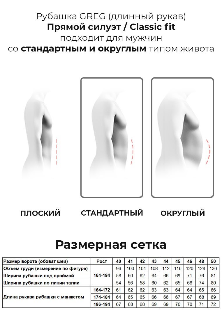 730/319/PL Сорочка мужская длинный рукав