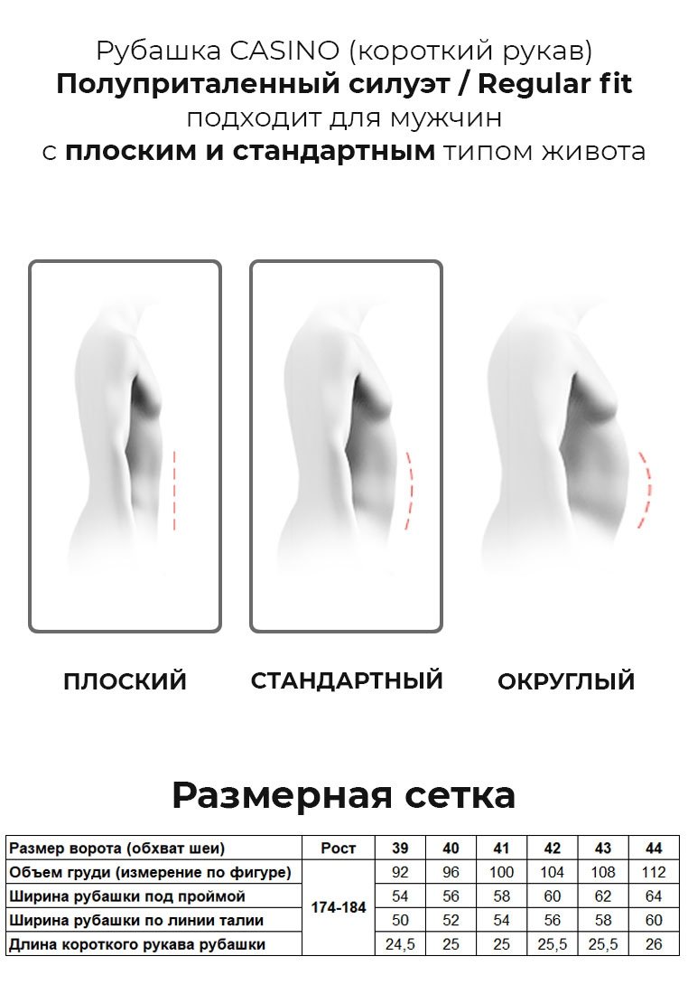 c715/0/038/Z Сорочка мужская короткий рукав