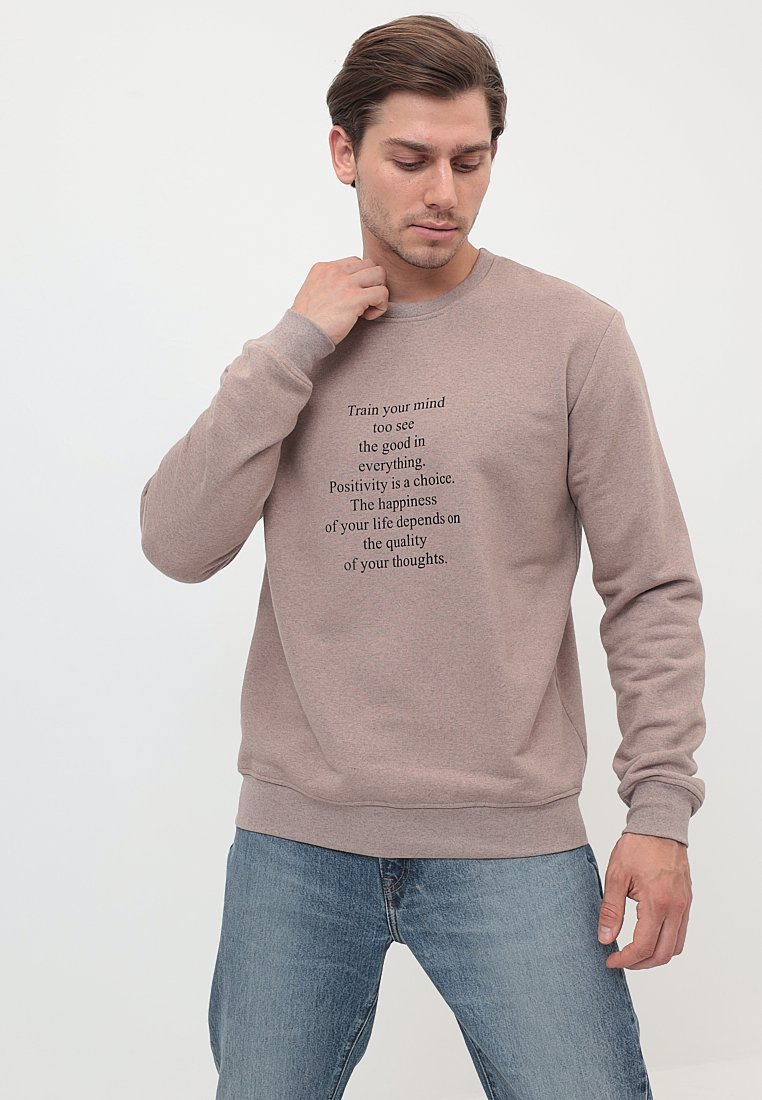 G121-Quote-RM-4001(бежев м.) Свитшот мужской