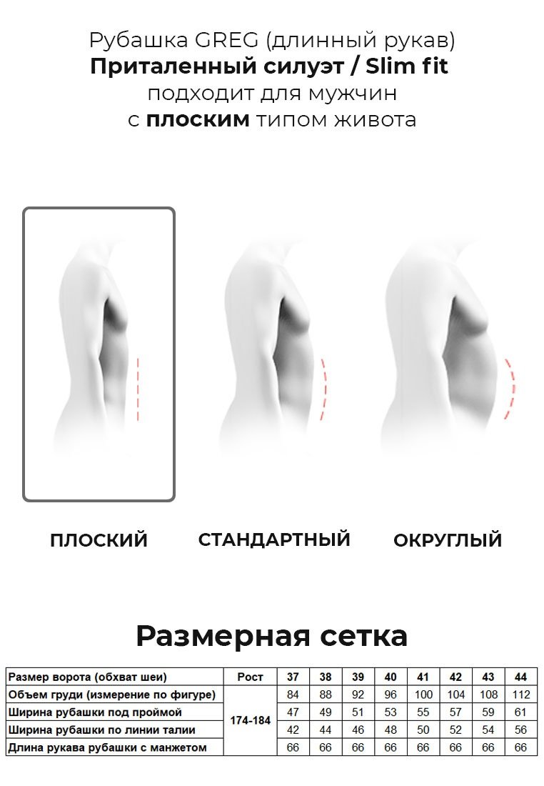 363/139/2125/ZV/1 Сорочка мужская длинный рукав