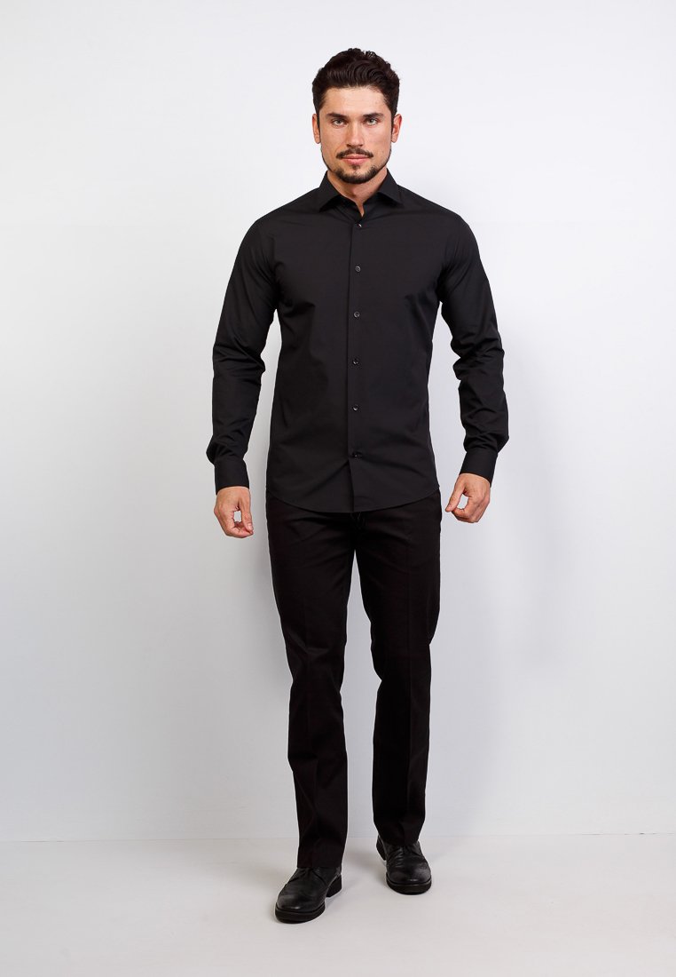 340/139/BLK/Z Сорочка мужская длинный рукав