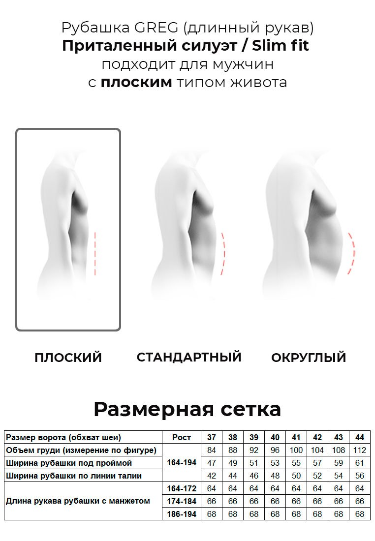 100/199/WHITE/ZV Сорочка мужская длинный рукав